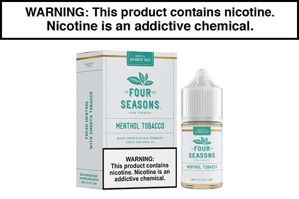 MENTHOL TOBACCO BY FOUR SEASONS 30ML/60ML - Vape Juice
