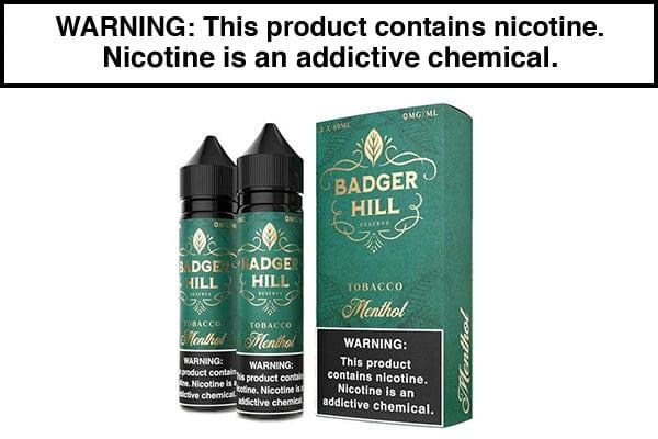 MENTHOL BY BADGER HILL RESERVE 120ML MENTHOL BY BADGER HILL RESERVE 120ML