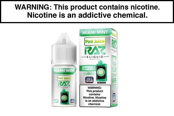 MIAMI MINT BY POD JUICE SALTS X RAZ 30ML
