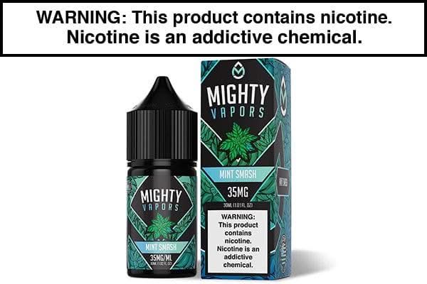 MINT SMASH BY MIGHTY VAPORS SALTS 30ML - Vape Juice