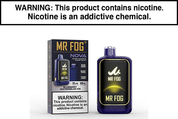 MR FOG NOVA 36K DISPOSABLE VAPE - 36,000 PUFFS Blueberry Watermelon Ice