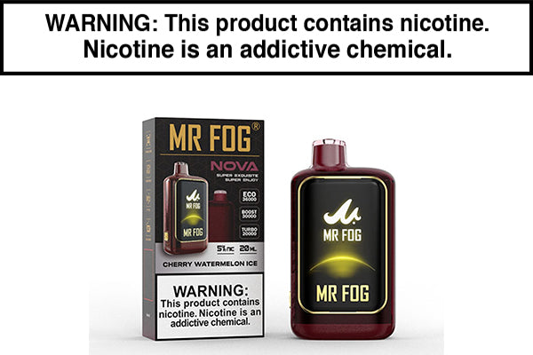 MR FOG NOVA 36K DISPOSABLE VAPE - 36,000 PUFFS Cherry Watermelon Ice