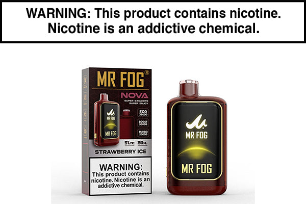 MR FOG NOVA 36K DISPOSABLE VAPE - 36,000 PUFFS Strawberry Ice
