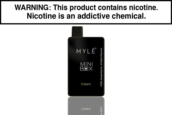 MYLE MINI BOX DISPOSABLE VAPE - 1500 PUFFS Cubano