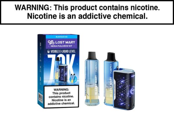 LOST MARY NERA FULLVIEW 70K DISPOSABLE FULL KIT - 70,000 PUFFS