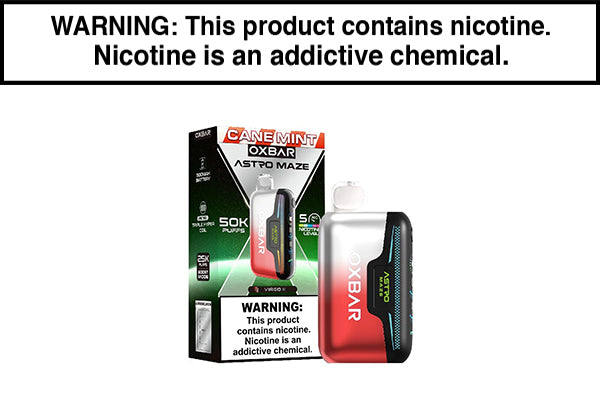 OXBAR ASTRO MAZE 50K DISPOSABLE VAPE Cane Mint