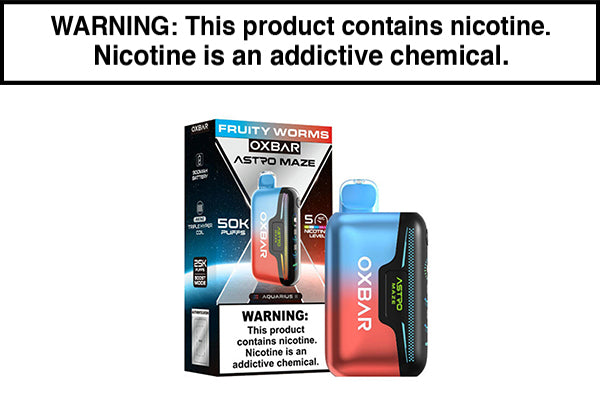 OXBAR ASTRO MAZE 50K DISPOSABLE VAPE Fruity Worms