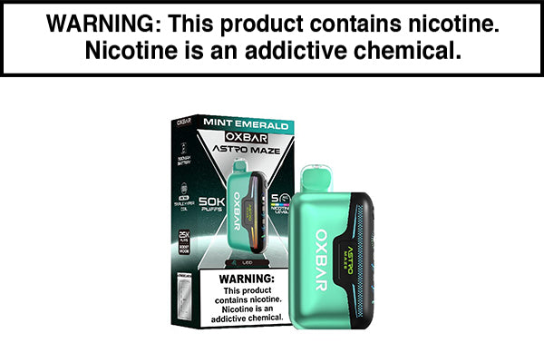 OXBAR ASTRO MAZE 50K DISPOSABLE VAPE Mint Emerald