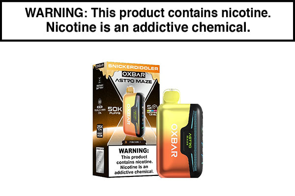 OXBAR ASTRO MAZE 50K DISPOSABLE VAPE Snickerdiddler