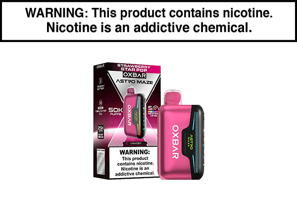 OXBAR ASTRO MAZE 50K DISPOSABLE VAPE Strawberry Star Pop