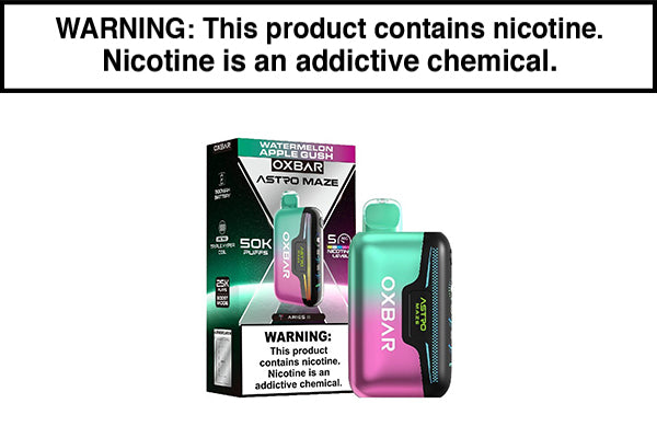 OXBAR ASTRO MAZE 50K DISPOSABLE VAPE Watermelon Apple Gush