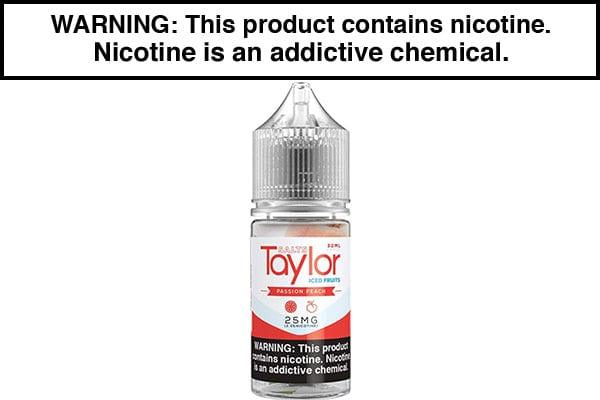 PASSION PEACH ICED BY TAYLOR SALTS 30ML - Vape Juice