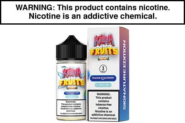 PEACH BLUE RASPBERRY ICE BY KILLA FRUITS 100ML PEACH BLUE RASPBERRY ICE BY KILLA FRUITS 100ML