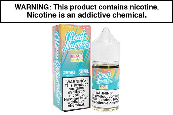 PEACH MELON ICED BY CLOUD NURDZ SALT 30ML PEACH MELON ICED BY CLOUD NURDZ SALT 30ML