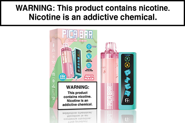 PICA BAR LUCID 35K DISPOSABLE VAPE - 35,000 PUFFS Juicy Peach