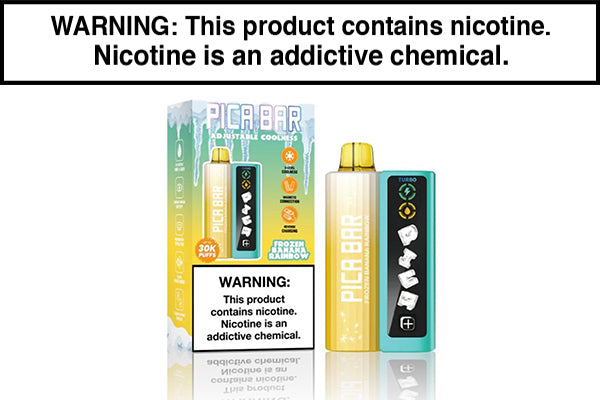 PICA BAR TUNING 30K DISPOSABLE VAPE - 30,000 PUFFS Frozen Banana Rainbow