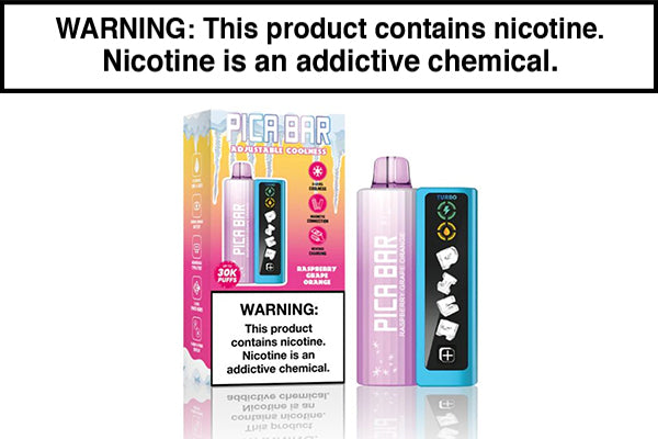 PICA BAR TUNING 30K DISPOSABLE VAPE - 30,000 PUFFS Raspberry Grape Orange