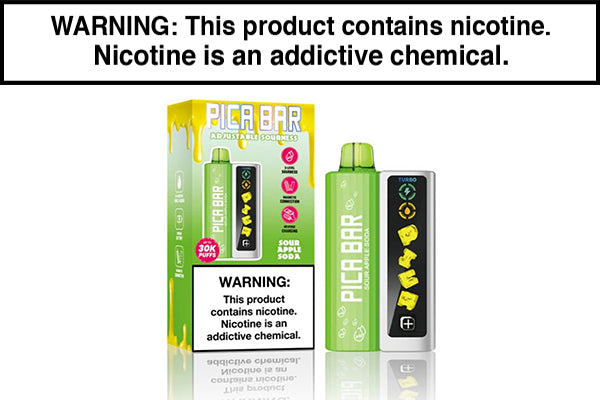 PICA BAR TUNING 30K DISPOSABLE VAPE - 30,000 PUFFS Sour Apple Soda