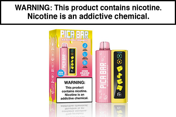 PICA BAR TUNING 30K DISPOSABLE VAPE - 30,000 PUFFS Sour Orange Lemon