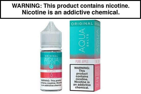 PURE APPLE BY AQUA SALT 30ML - Vape Juice