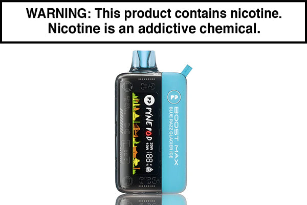 PYNE POD BOOST PRO MAX 30K DISPOSABLE VAPE - 30,000 PUFFS Blue Razz Glacier Ice