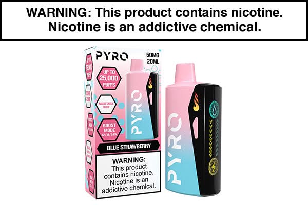 PYRO BOOST DISPOSABLE VAPE - 25000 PUFFS PYRO BOOST DISPOSABLE VAPE - 25000 PUFFS