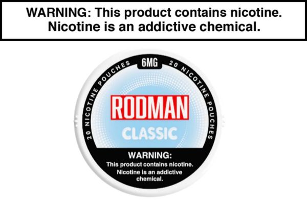 RODMAN DRY+ NICOTINE POUCHES - $2.99 - Vape Juice