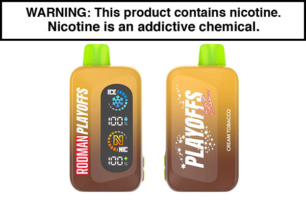RODMAN PLAYOFFS DISPOSABLE VAPE - 50,000 PUFFS Cream Tobacco