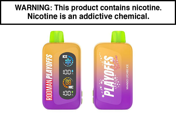RODMAN PLAYOFFS DISPOSABLE VAPE - 50,000 PUFFS Mango Lychee Ice
