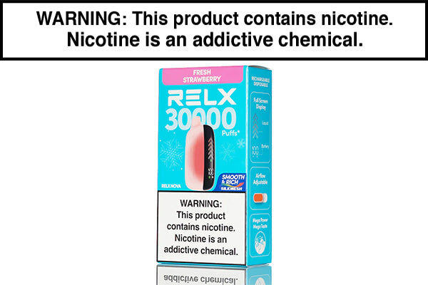 RELX NOVA 30K DISPOSABLE VAPE - 30,000 PUFFS Fresh Strawberry