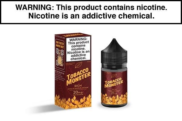 RICH BY TOBACCO MONSTER SALT NIC 30ML RICH BY TOBACCO MONSTER SALT NIC 30ML