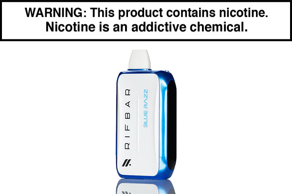 RIFBAR TURBO X 25K DISPOSABLE VAPE - 25,000 PUFFS Blue Razz