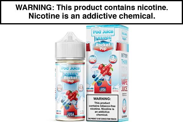 ROCKET POP FREEZE BY POD JUICE 100ML ROCKET POP FREEZE BY POD JUICE 100ML