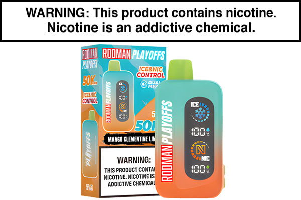 RODMAN PLAYOFFS DISPOSABLE VAPE - 50,000 PUFFS Mango Clementine Lime