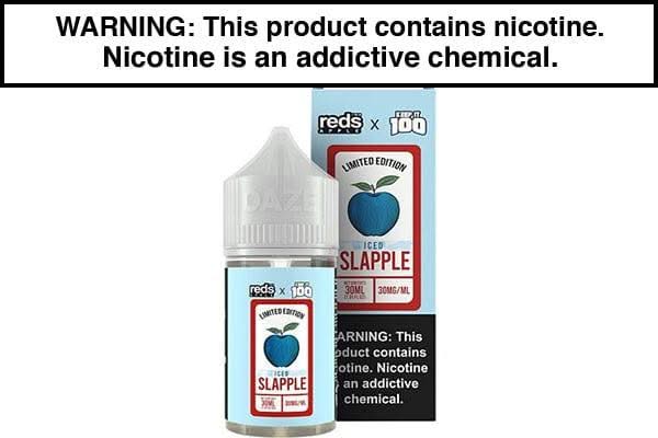 iced slapple vape juice SLAPPLE ICED BY REDS X KEEP IT 100 SALT 30ML iced slapple vape juice SLAPPLE ICED BY REDS X KEEP IT 100 SALT 30ML