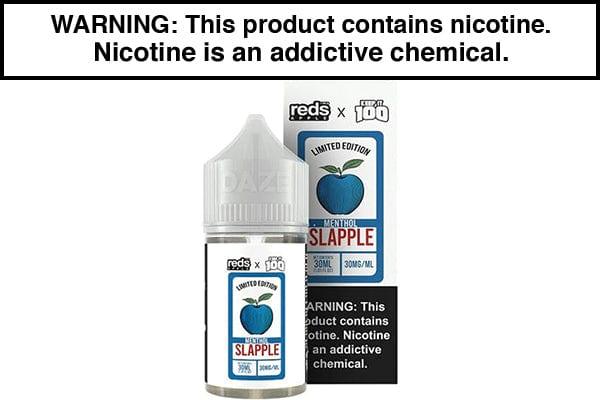 SLAPPLE MENTHOL BY REDS X KEEP IT 100 SALT 30ML