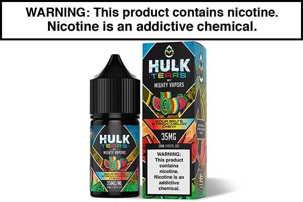 hulk vape juice SOUR BELTS BY HULK TEARS SALT 30ML