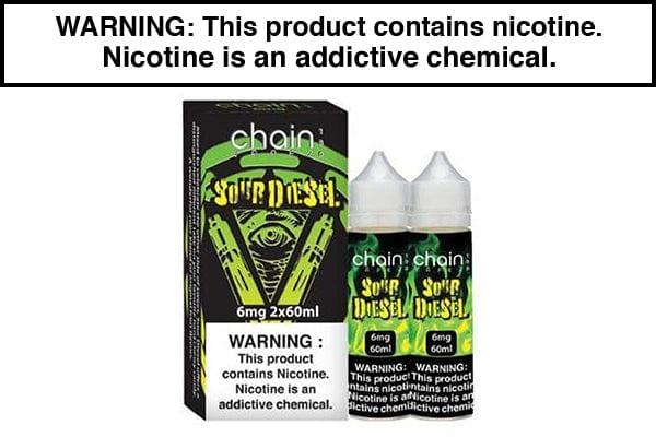 SOUR DIESEL BY CHAIN VAPEZ 120ML SOUR DIESEL BY CHAIN VAPEZ 120ML