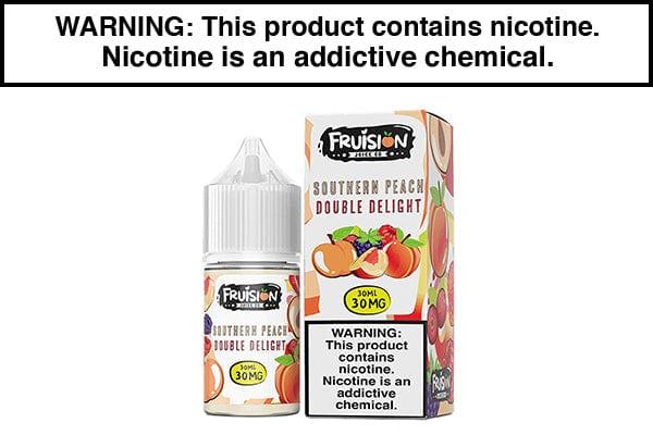 SOUTHERN PEACH DOUBLE DELIGHT BY FRUISION SALTS 30ML SOUTHERN PEACH DOUBLE DELIGHT BY FRUISION SALTS 30ML