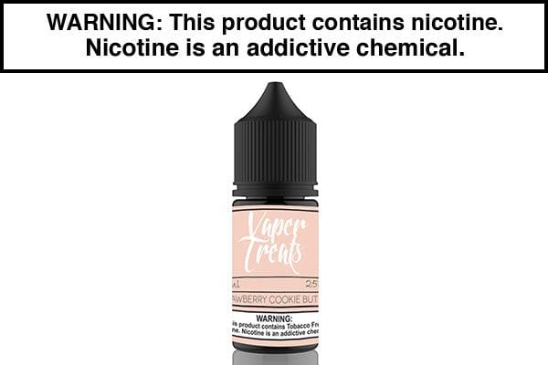 STRAWBERRY COOKIE BUTTER BY VAPER TREATS SALT 30ML - Vape Juice