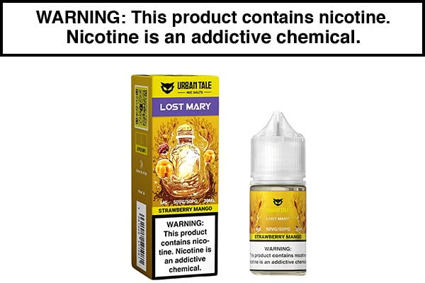 STRAWBERRY MANGO BY LOST MARY X URBAN TALE NIC SALTS 30ML STRAWBERRY MANGO BY LOST MARY X URBAN TALE NIC SALTS 30ML