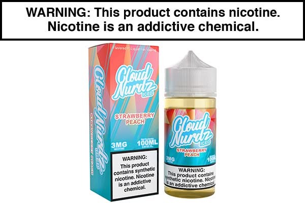 STRAWBERRY PEACH ICED BY CLOUD NURDZ 100ML STRAWBERRY PEACH ICED BY CLOUD NURDZ 100ML
