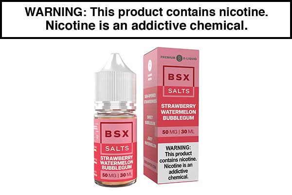 strawberry watermelon bubblegum vape juice Straw Watermelon Bubblegum Ice Salt Nic main image 1
