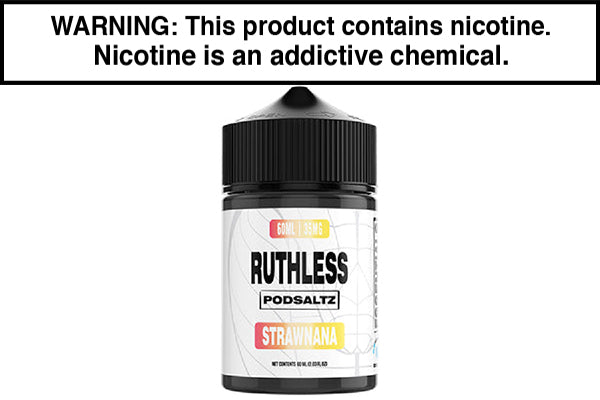 STRAWNANA BY RUTHLESS ESSENTIALS SALT 60ML