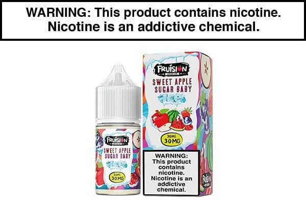 SWEET APPLE SUGAR BABY ICE BY FRUISION SALTS 30ML - Vape Juice