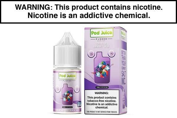 TRIPLE BERRY ICE BY POD JUICE SALT PJ5000 SERIES 30ML