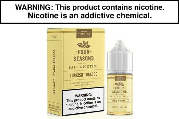 turkish vape juice TURKISH TOBACCO BY FOUR SEASONS SALTS 30ML