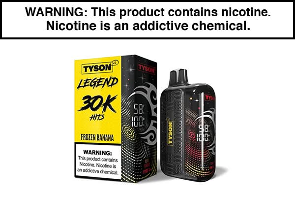 TYSON 2.0 LEGEND 30K DISPOSABLE VAPE - $16.49 - Vape Juice