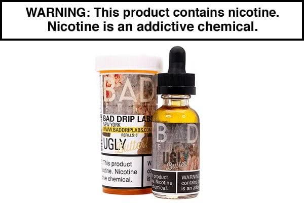 are all states banning flavored vapes UGLY BUTTER BY BAD DRIP SALT 30ML