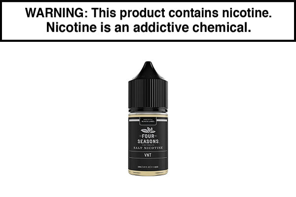 VNT BY FOUR SEASONS BLACK LABEL SALTS 30ML VNT BY FOUR SEASONS BLACK LABEL SALTS 30ML